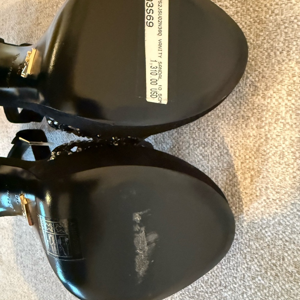 Louis Vuitton Black high heel stunning sandals - Size 38 - Picture 5 of 6